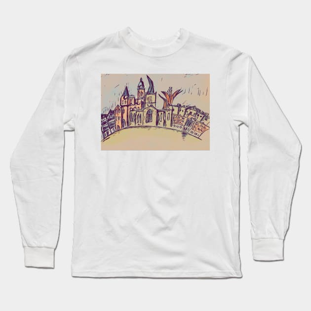 Chesterfield skyline Long Sleeve T-Shirt by Glenbobagins